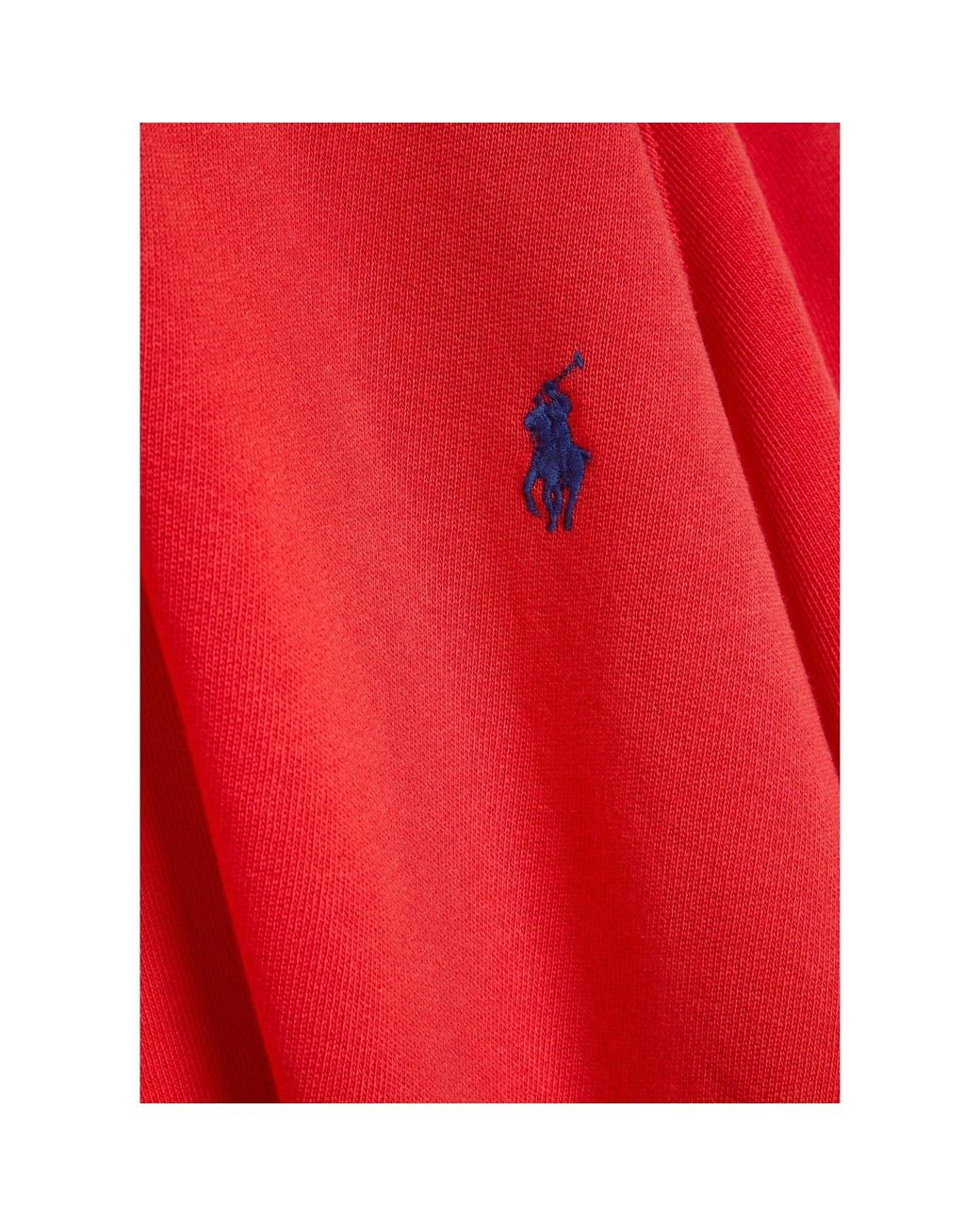 Polo Ralph Lauren Red Simple Cotton Mixed Sweatshirt