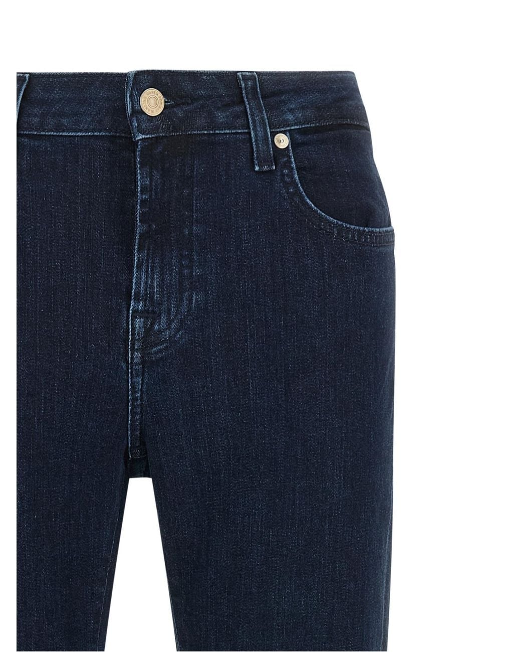 7 For All Mankind Blue Slim Classical Jeans