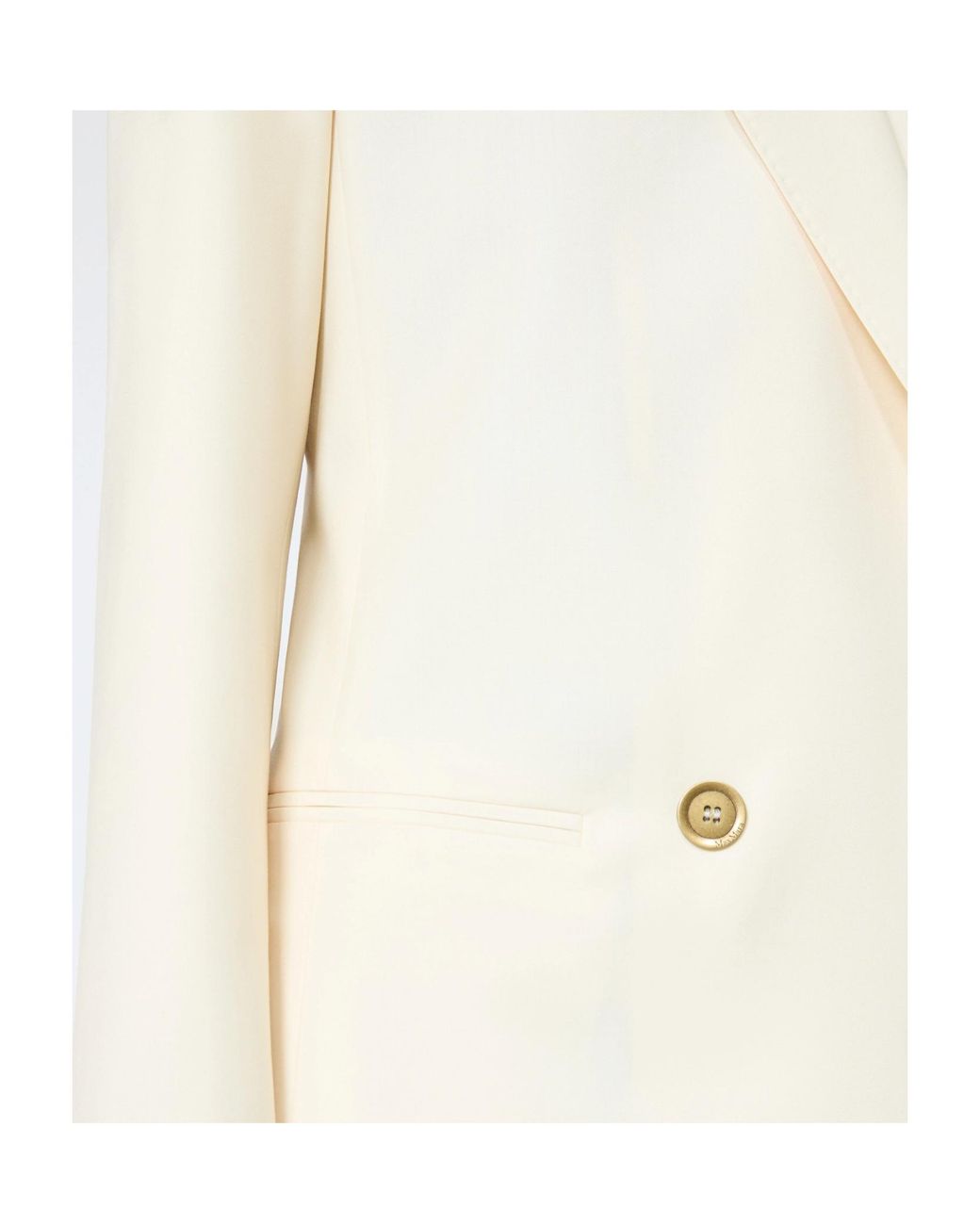 Max Mara White Virgin Wool Blazer