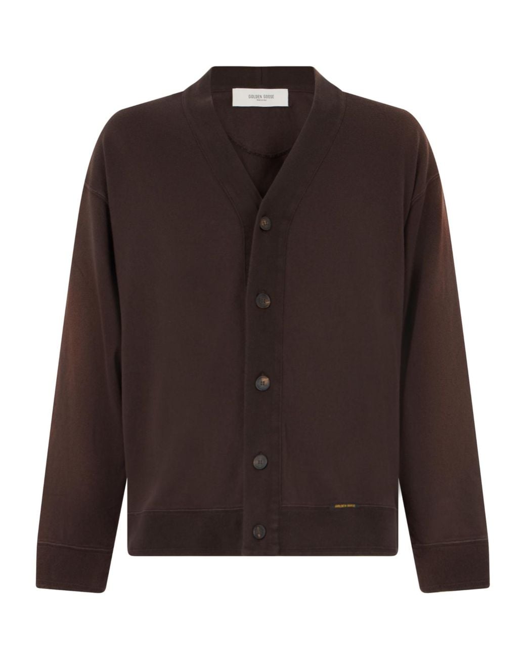 Golden Goose Deluxe Brand Brown Long-Sleeve Cardigan for men
