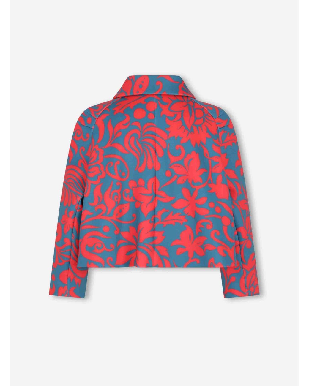Dries Van Noten Red Long-Sleeved Casual Jacket