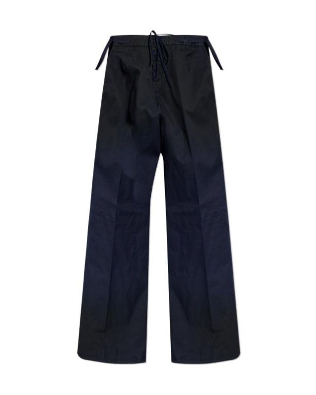 DSquared² Blue Tie-Waist Wide-Leg Pants for men