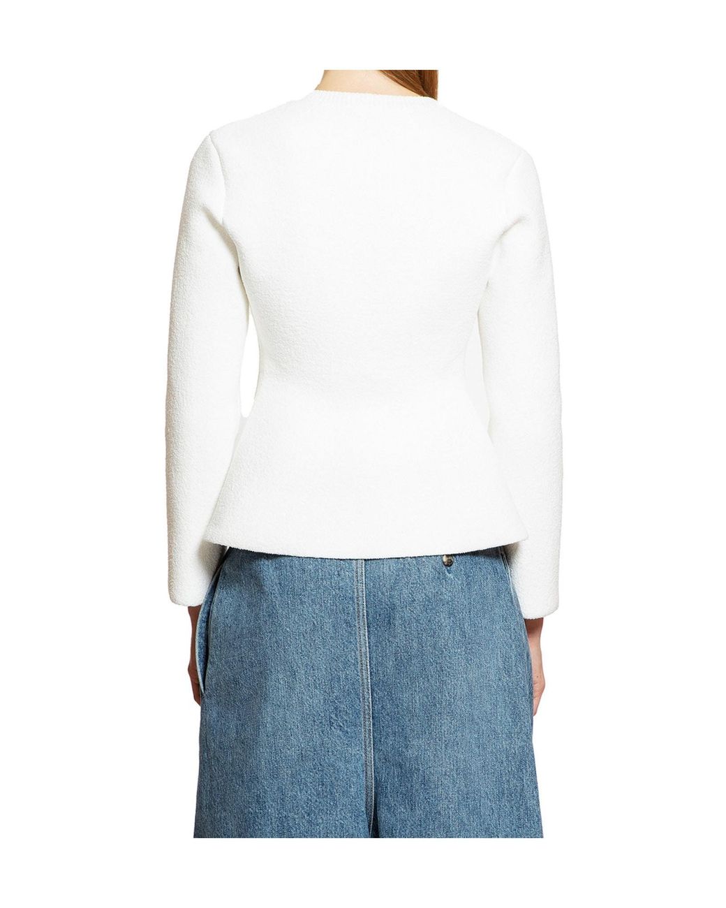 Loewe White Long-Sleeves Cardigan