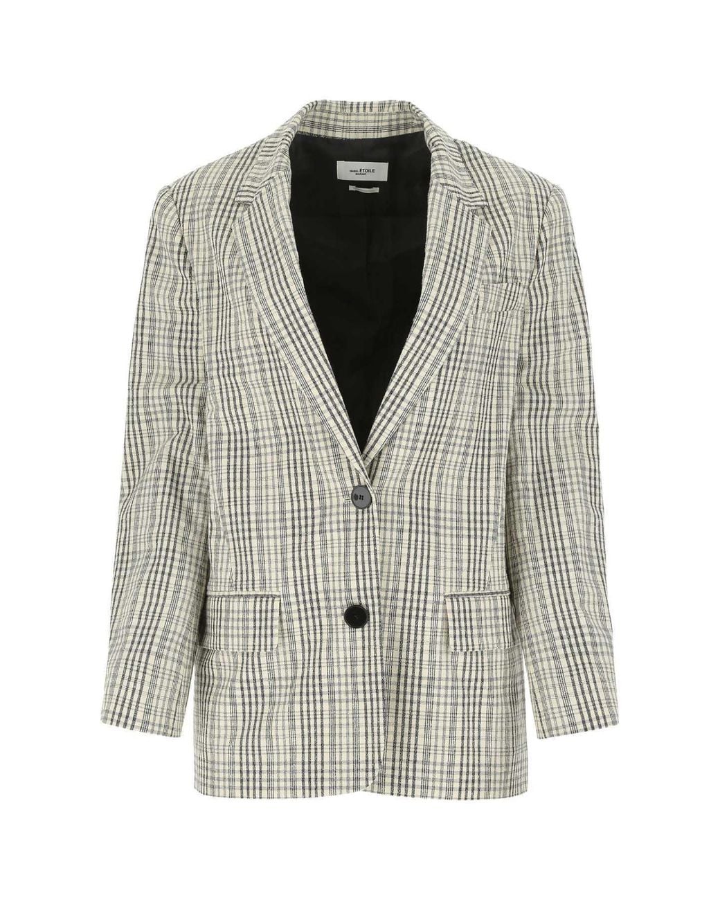 Isabel Marant Gray Checked Suit Coat