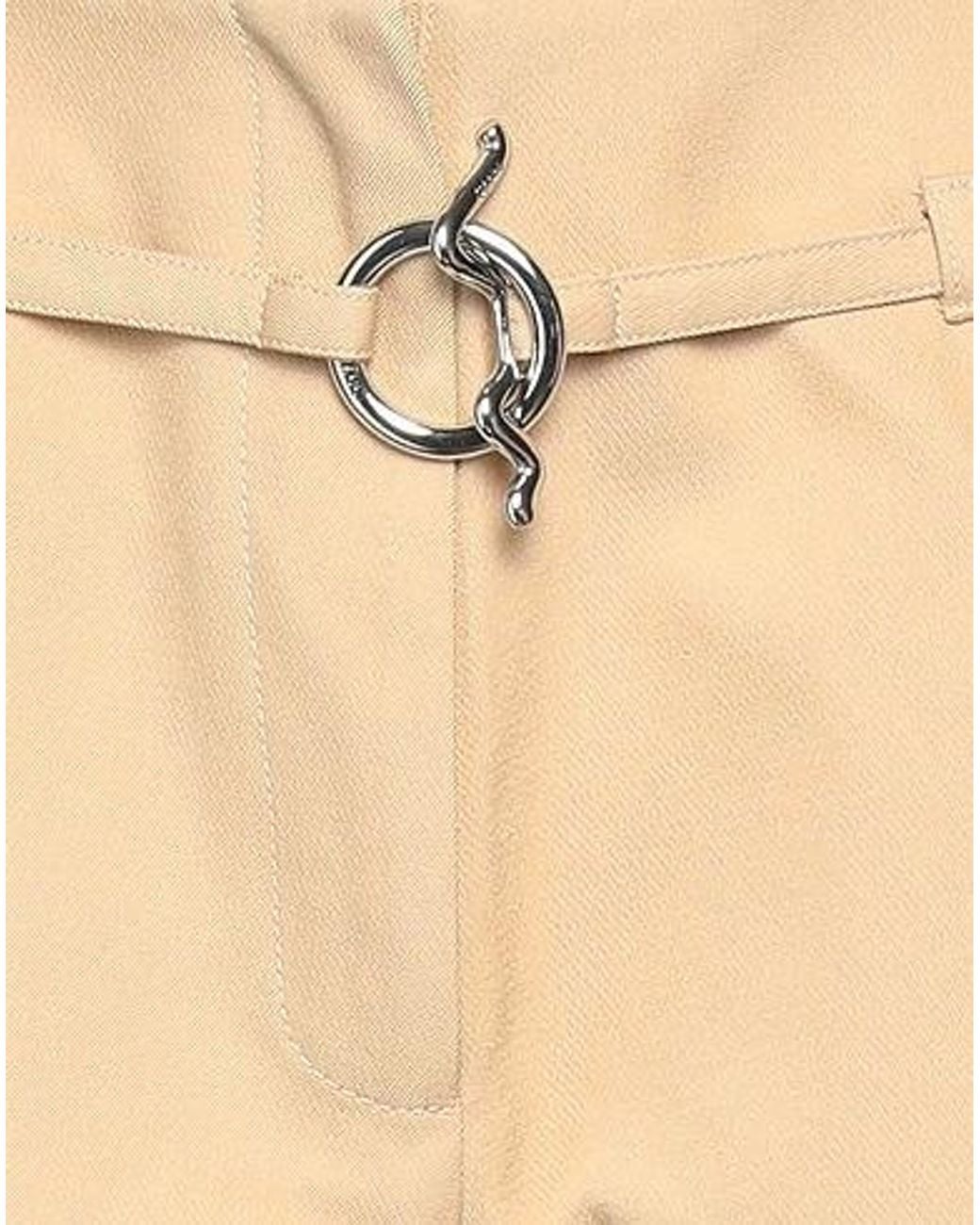 Ganni Natural Belt Shorts