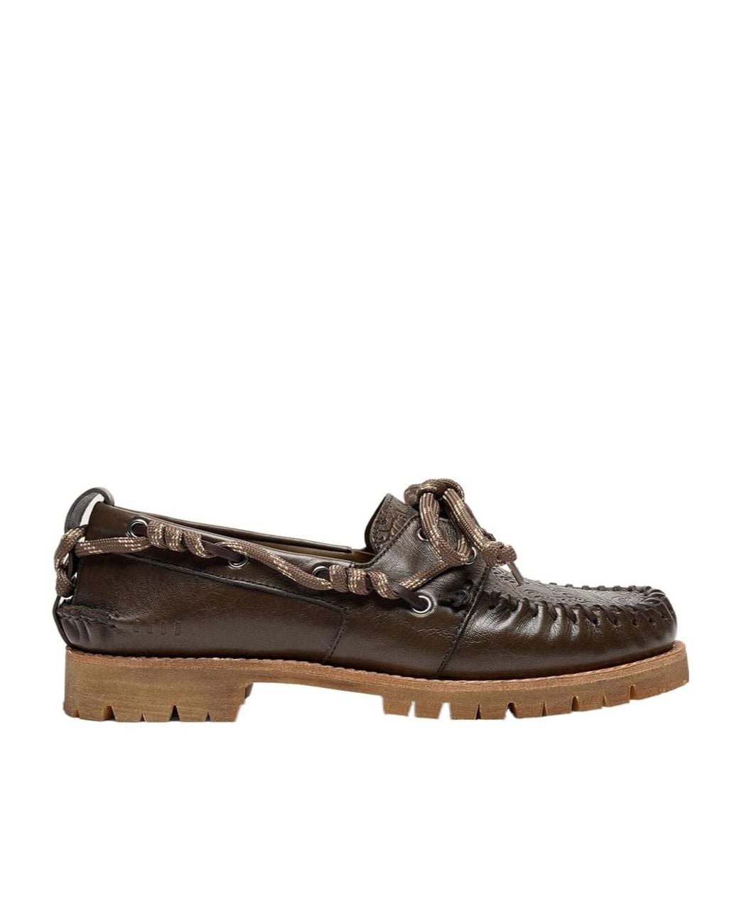 Golden Goose Deluxe Brand Brown Cruise Floral-Embossed Loafers