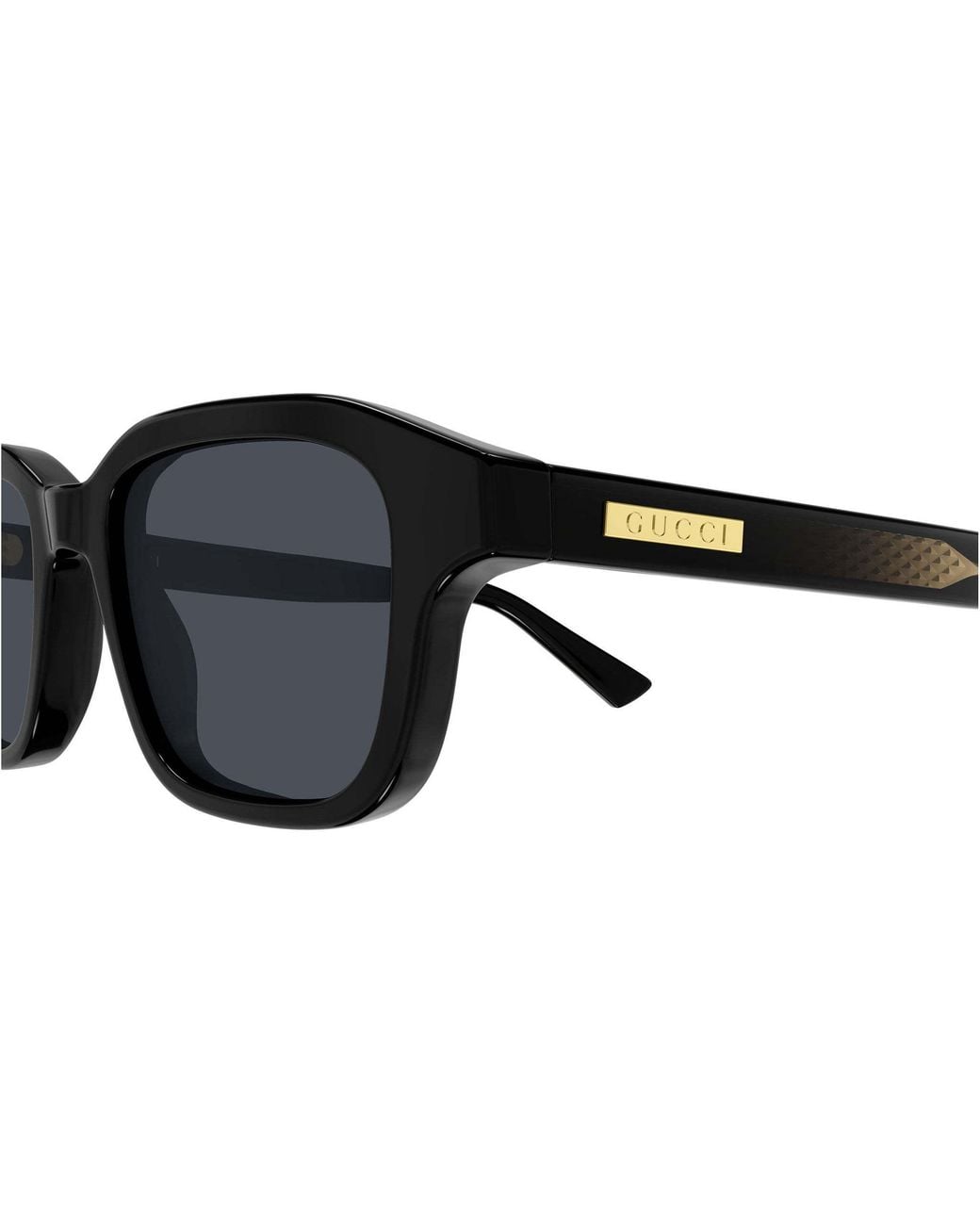 Gucci Black Rectangle Sunglasses for men