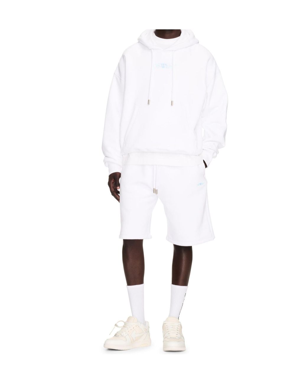 Off-White c/o Virgil Abloh White Arrow Skate Cotton Hoodie for men