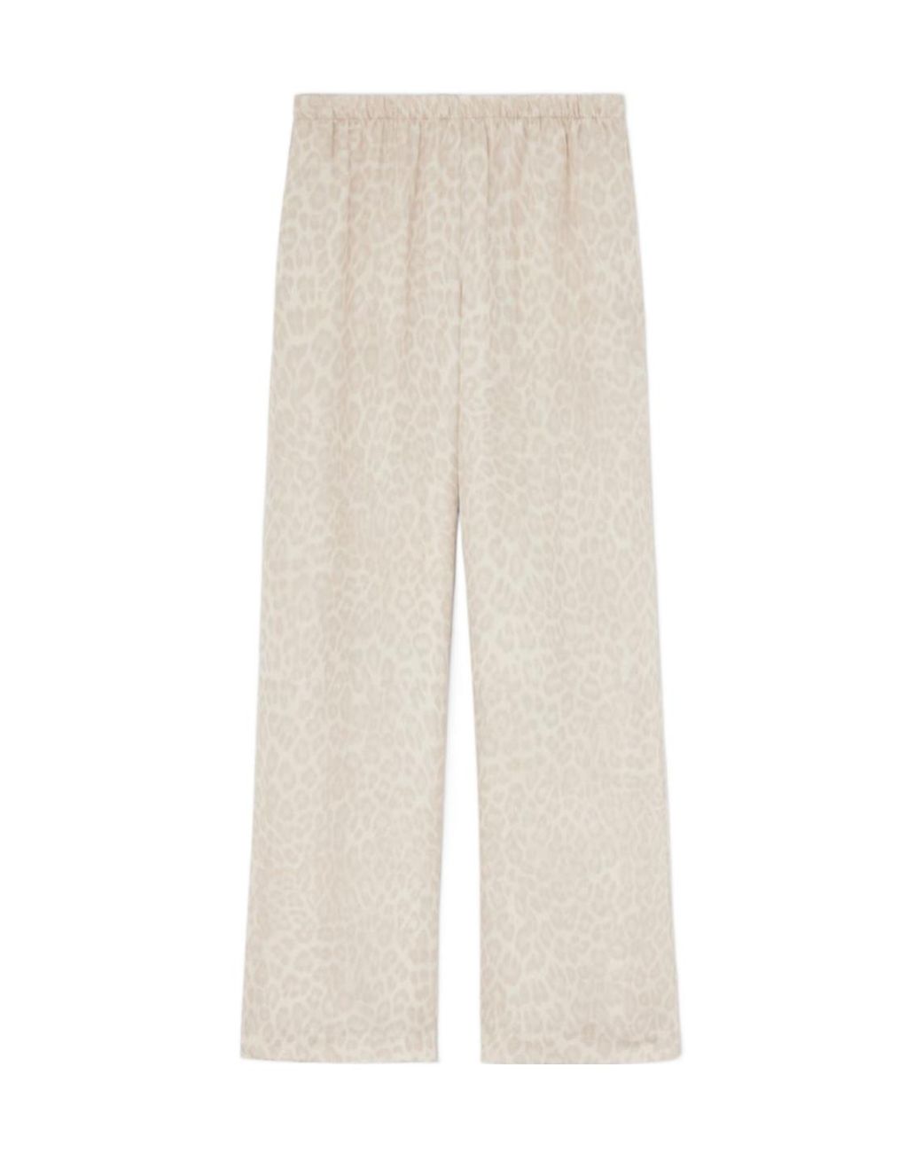 Anine Bing White Wide-Leg Casual Pants