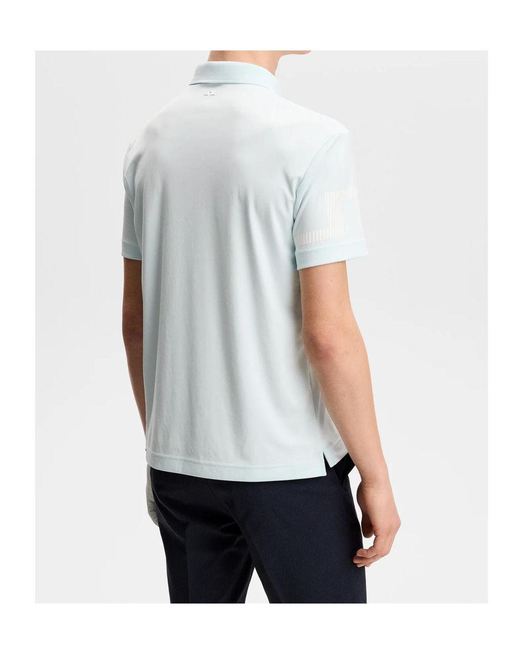 J.Lindeberg Blue Heath Polo for men