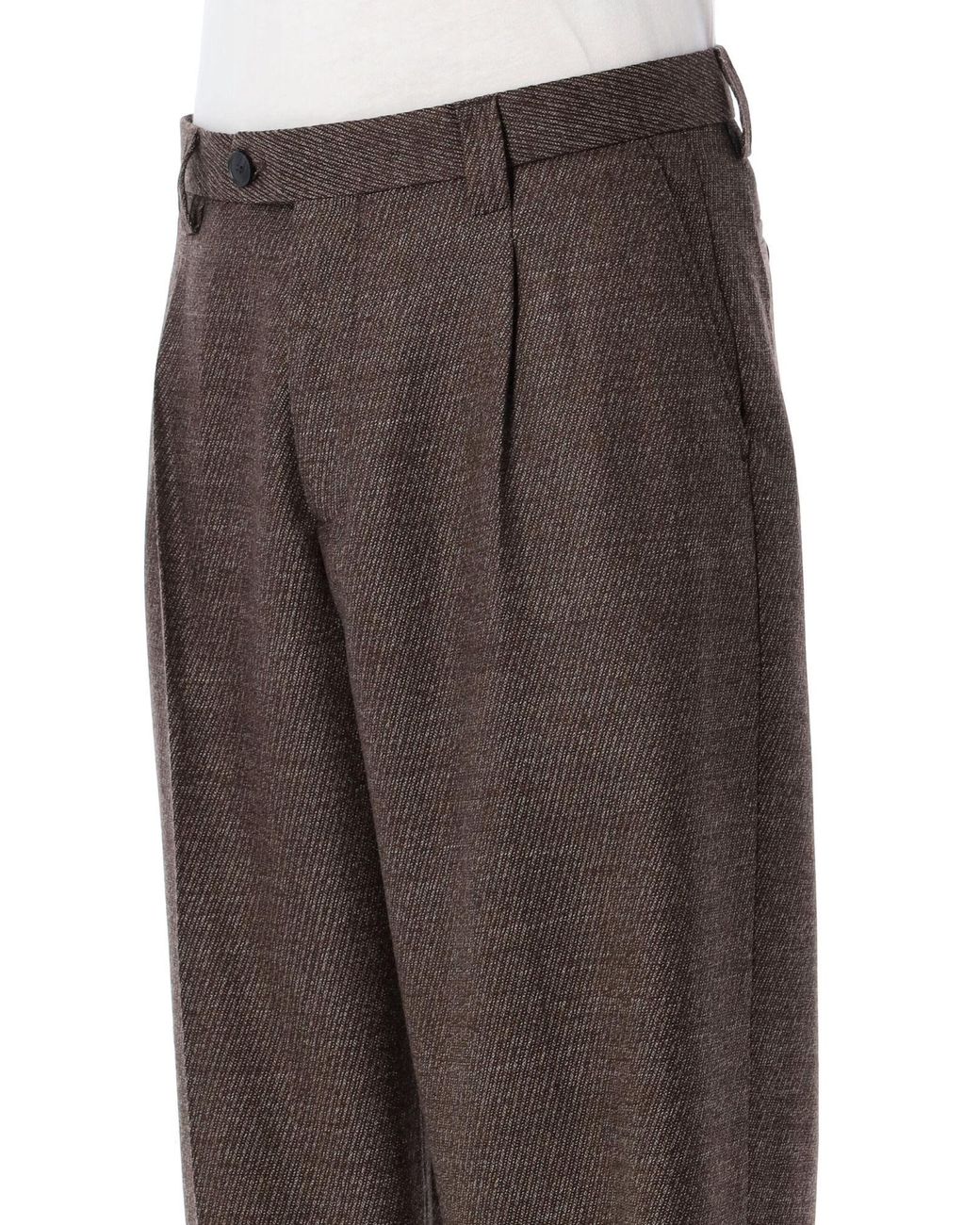 mfpen Gray Service Pleated Pants for men