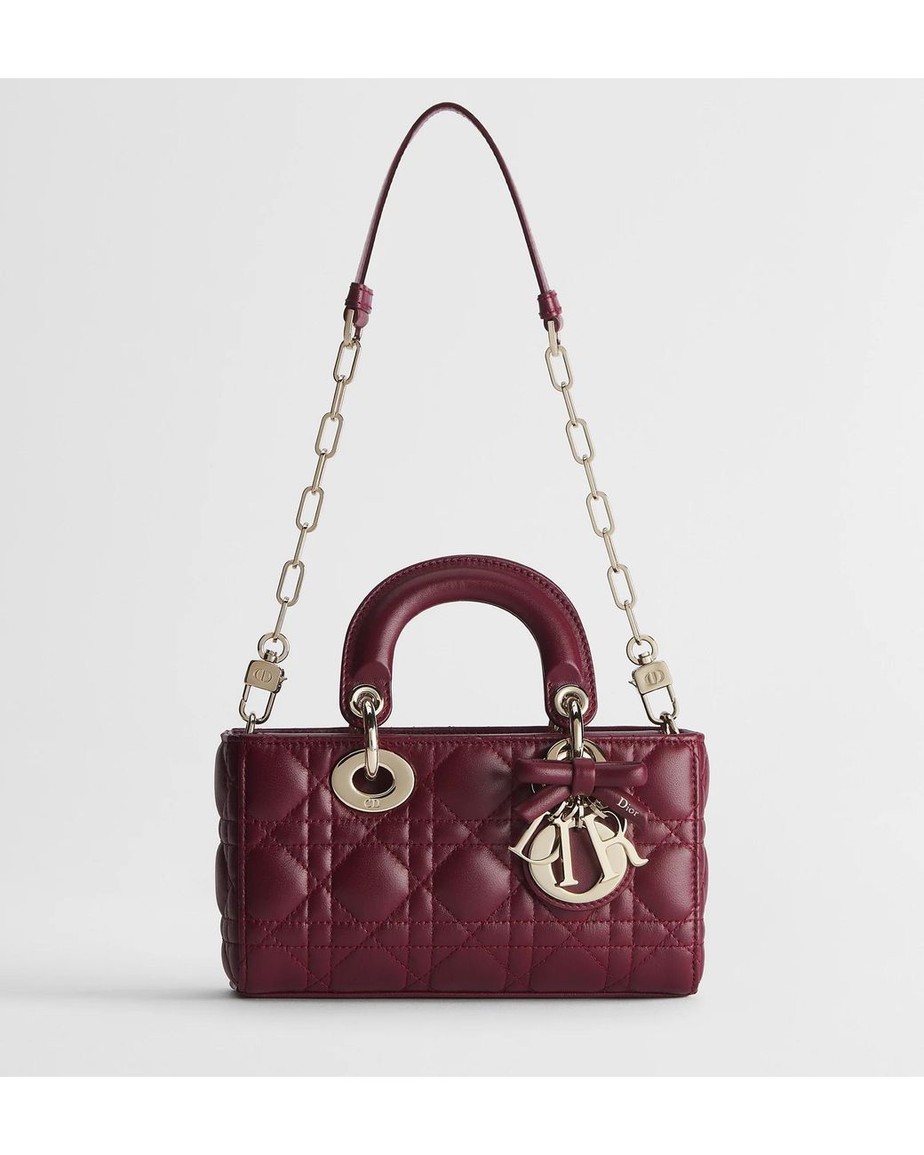 Dior Red Or Mini Lady D-Joy Bag