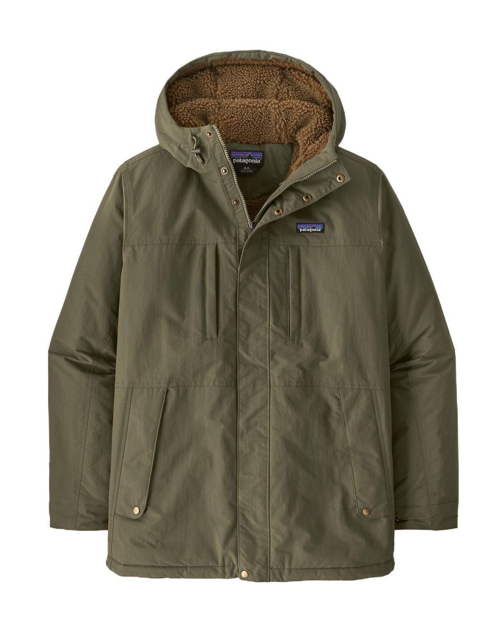 Patagonia Green Isthmus Hooded Parka Coat for men