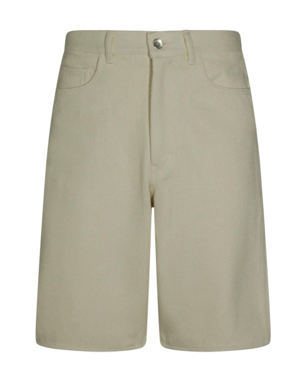 Auralee Green Five-Pocket Shorts for men
