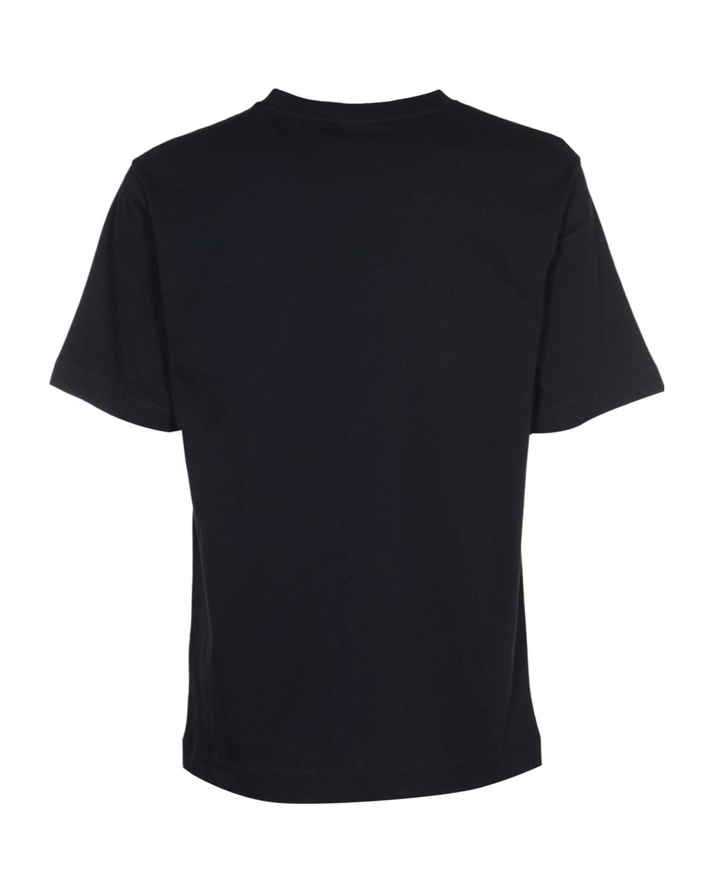 Dries Van Noten Black Short-Sleeved Crewneck T-Shirt for men