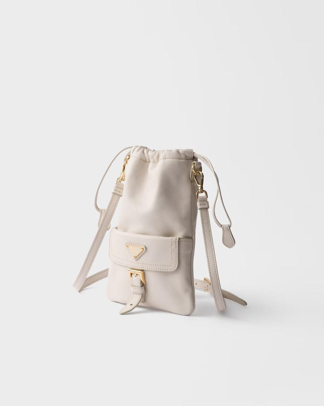 Prada Natural Nappa Leather Pouch