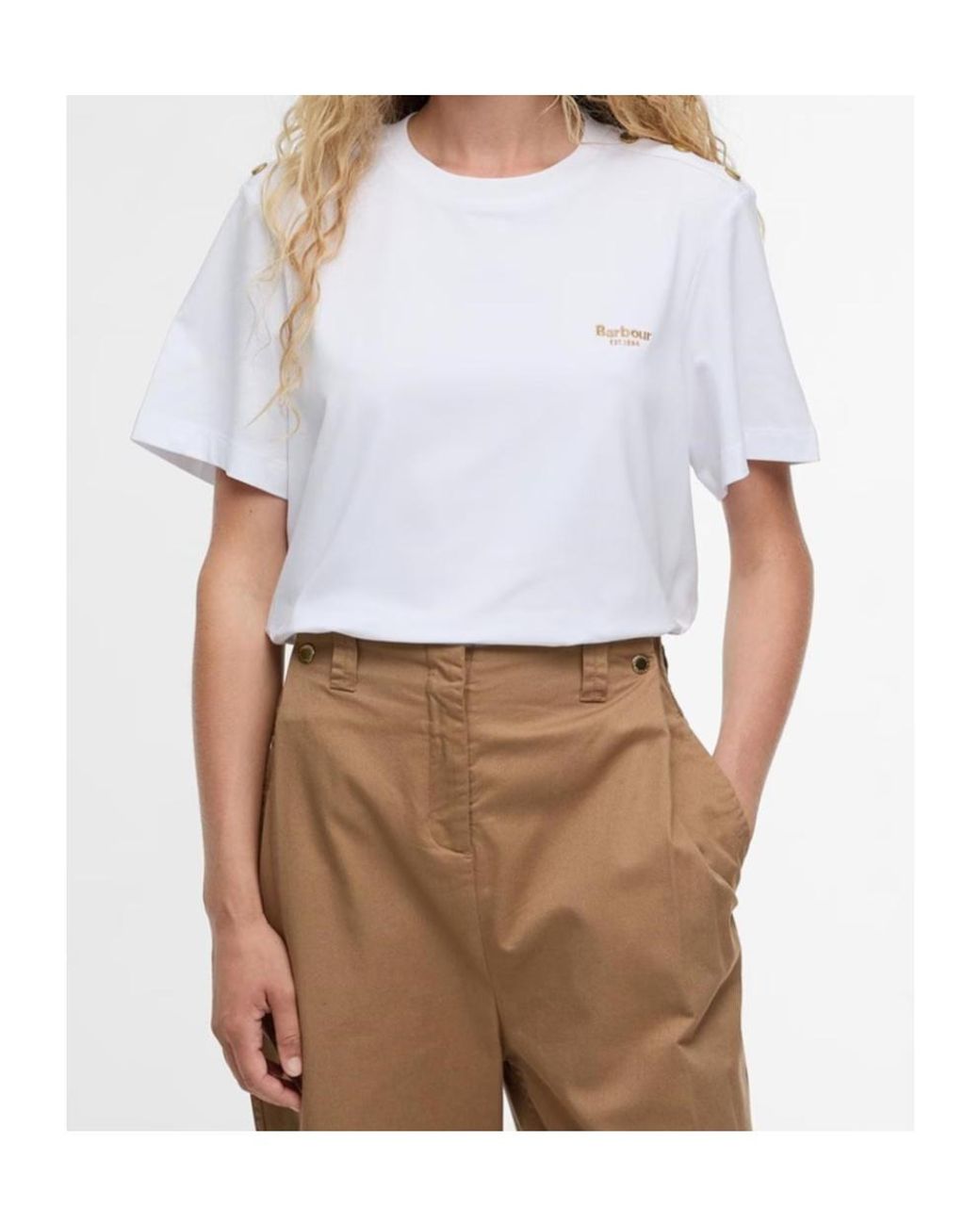 Barbour White B.Li Marla T-Shirt
