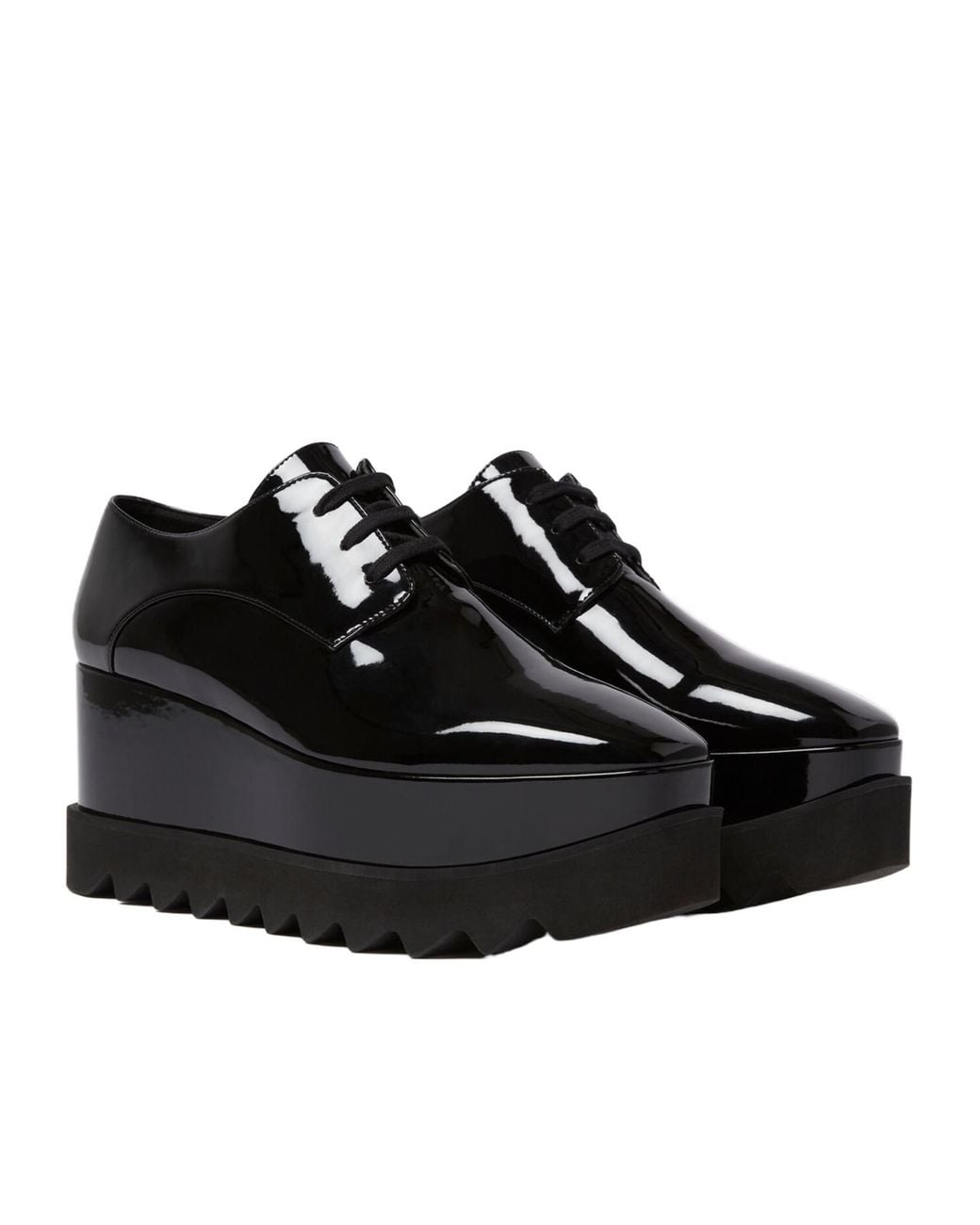 Stella McCartney Black Limited Edition Elyse Monochrome Platforms