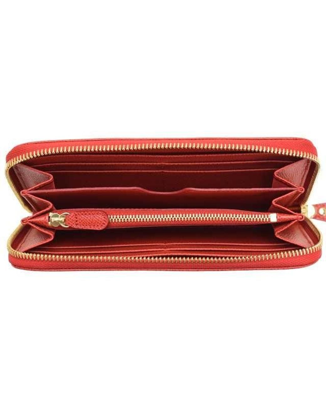 Ferragamo Red Long Purse