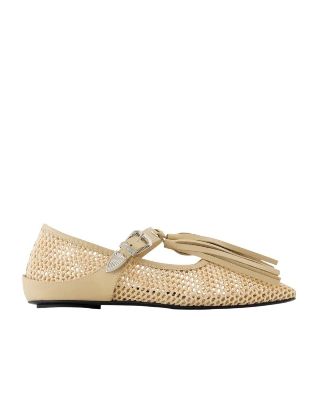Toga Natural Mesh Ballerina Shoes