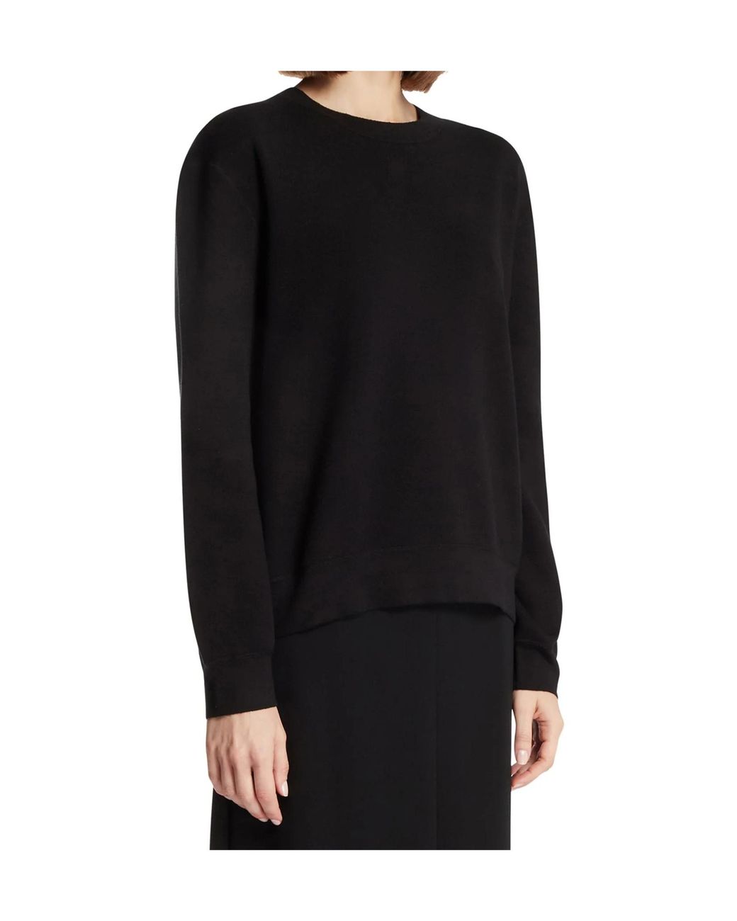 The Row Black Crew Neck Knitwear