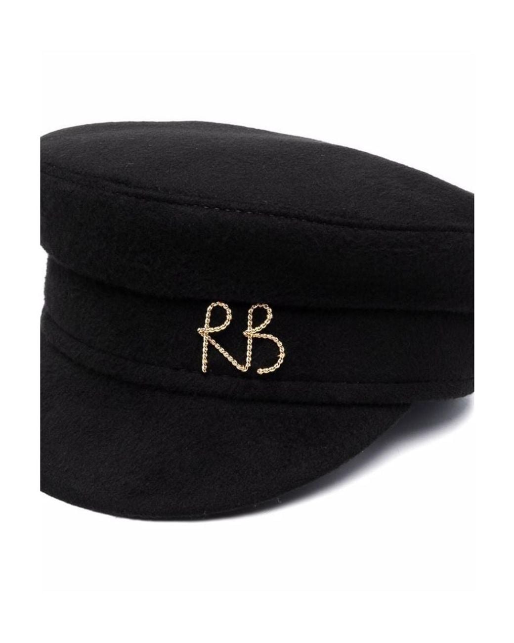 Ruslan Baginskiy Black Logo Newsboy Cap
