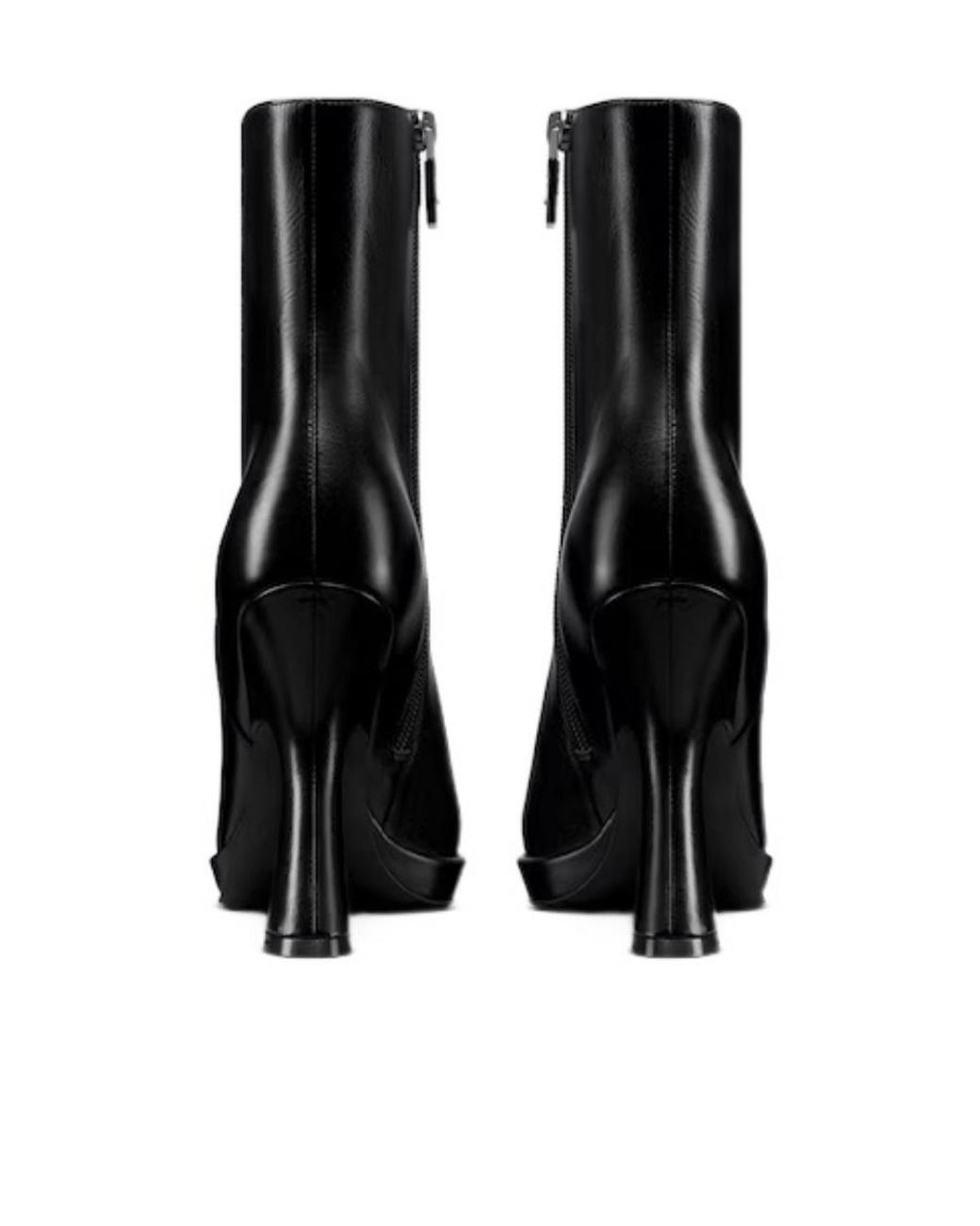 Dior Black Christian Pointed Toe Zip-Up Boots