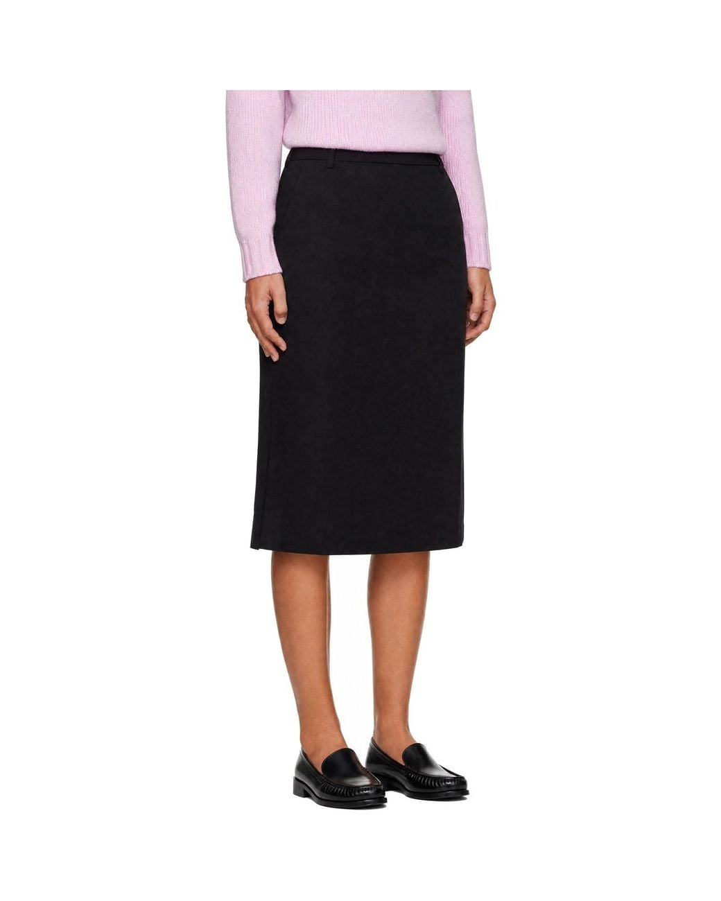 DUNST Black Belted Skirt