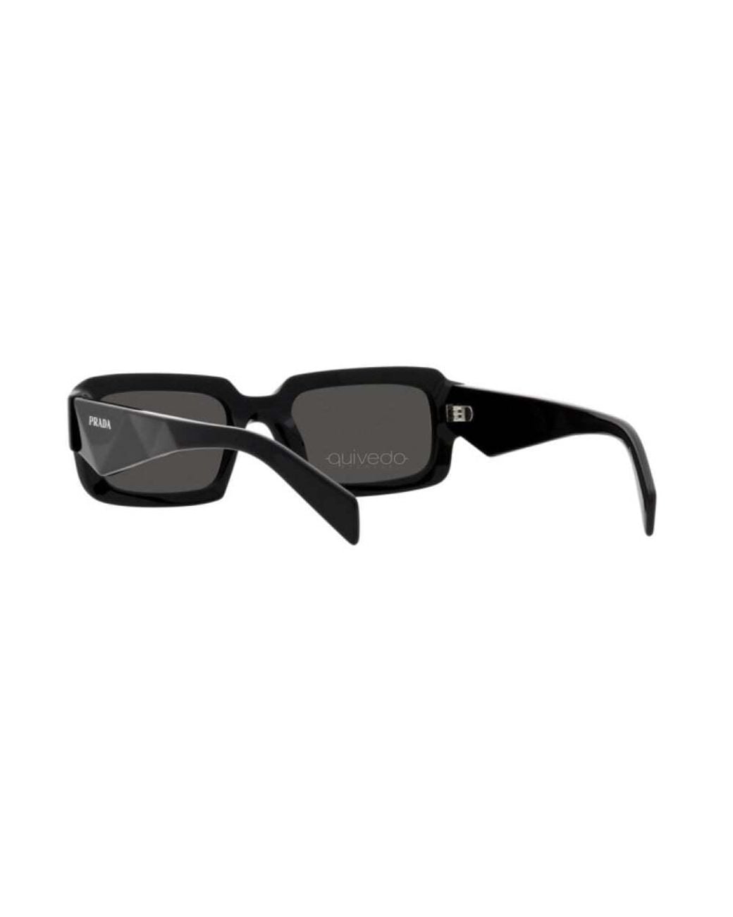 Prada White Eyewear Rectangular Frame Sunglasses for men