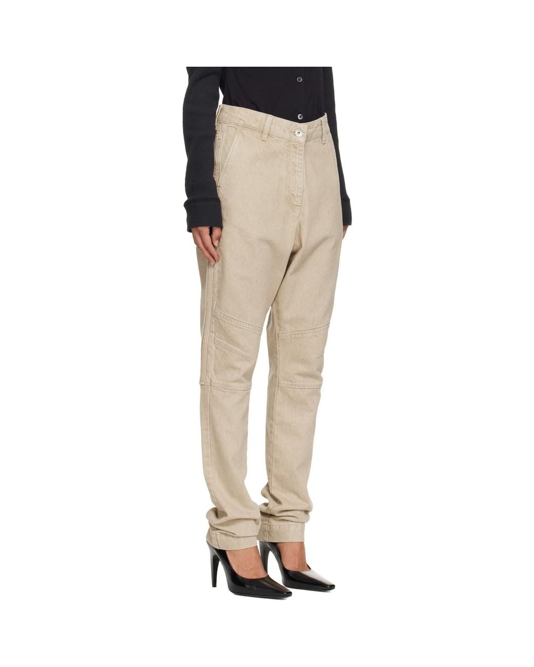 KNWLS Natural Belt-Loop Jeans