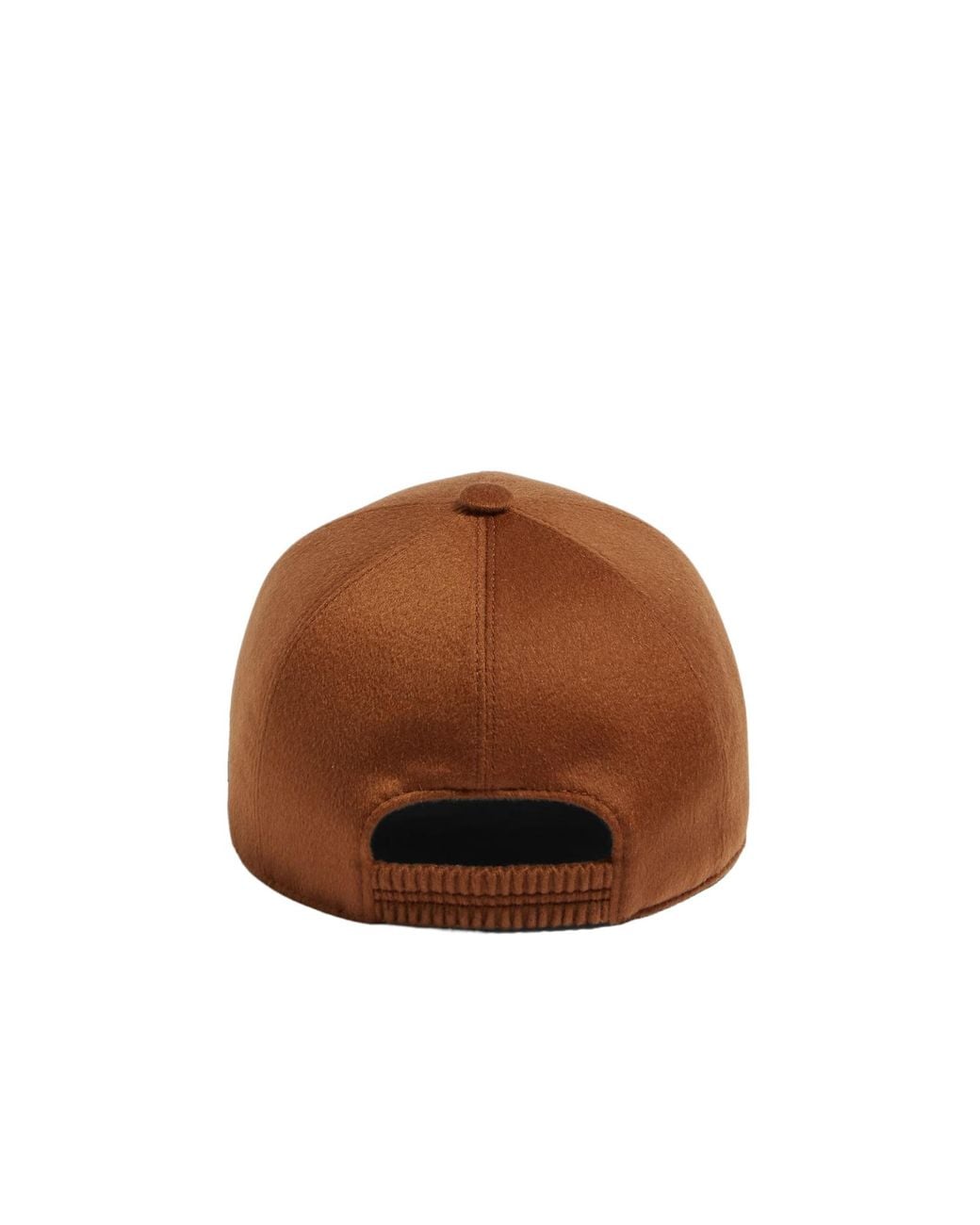 Zegna Brown Logo Detailed Baseball Cap for men
