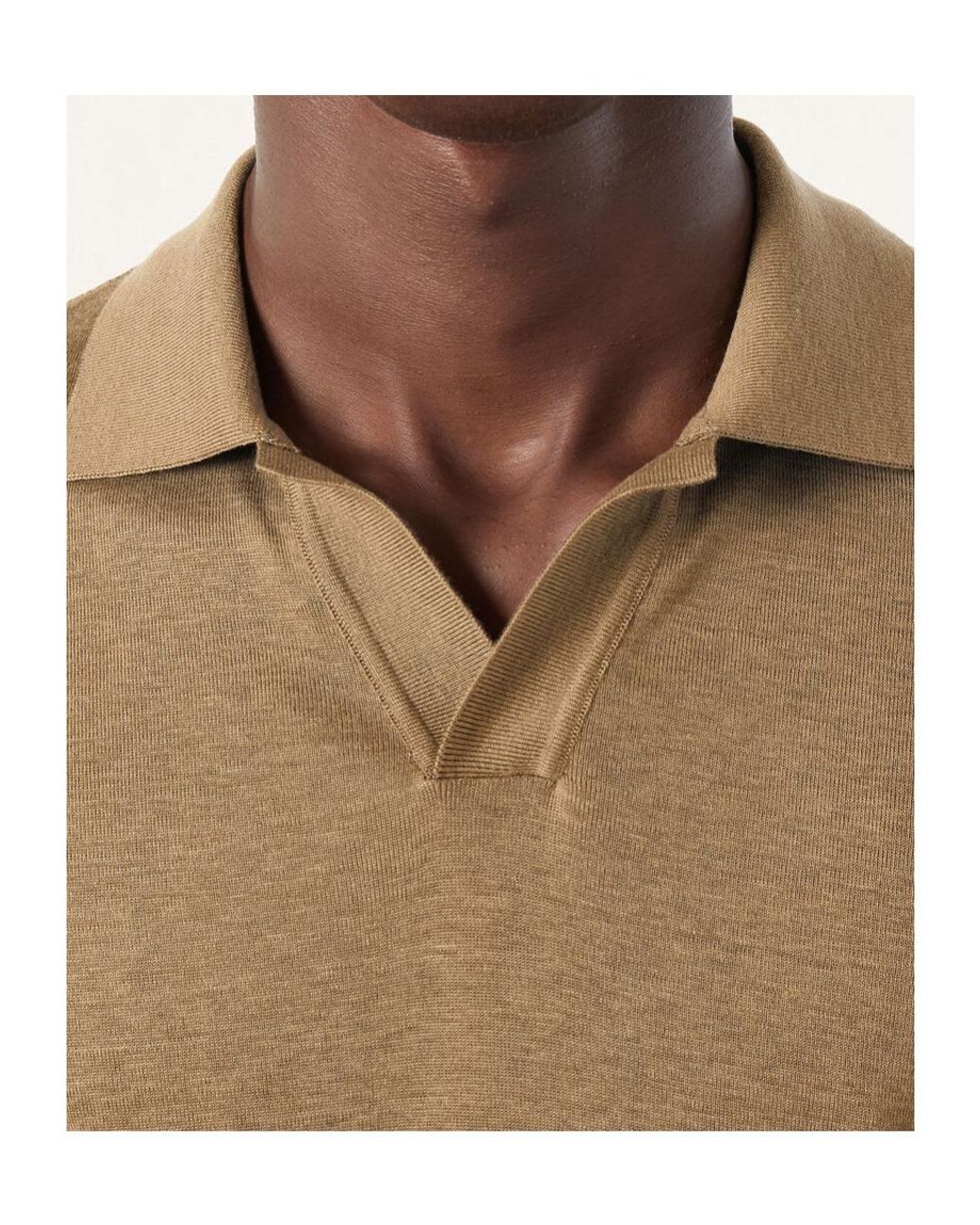 Loro Piana Brown Mazzorbo Polo Shirt for men