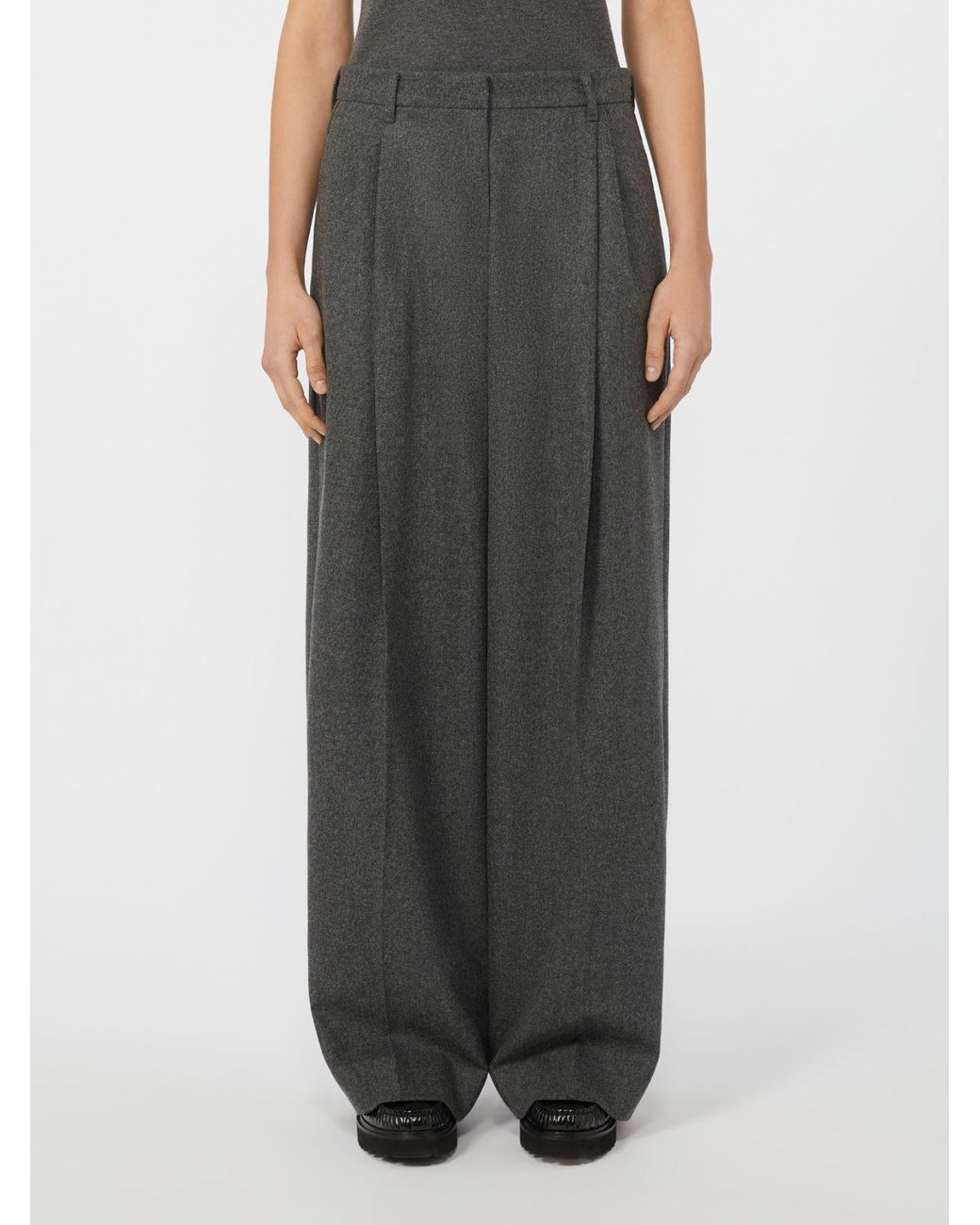 Max Mara Gray 'S Titty Wide Leg Pants