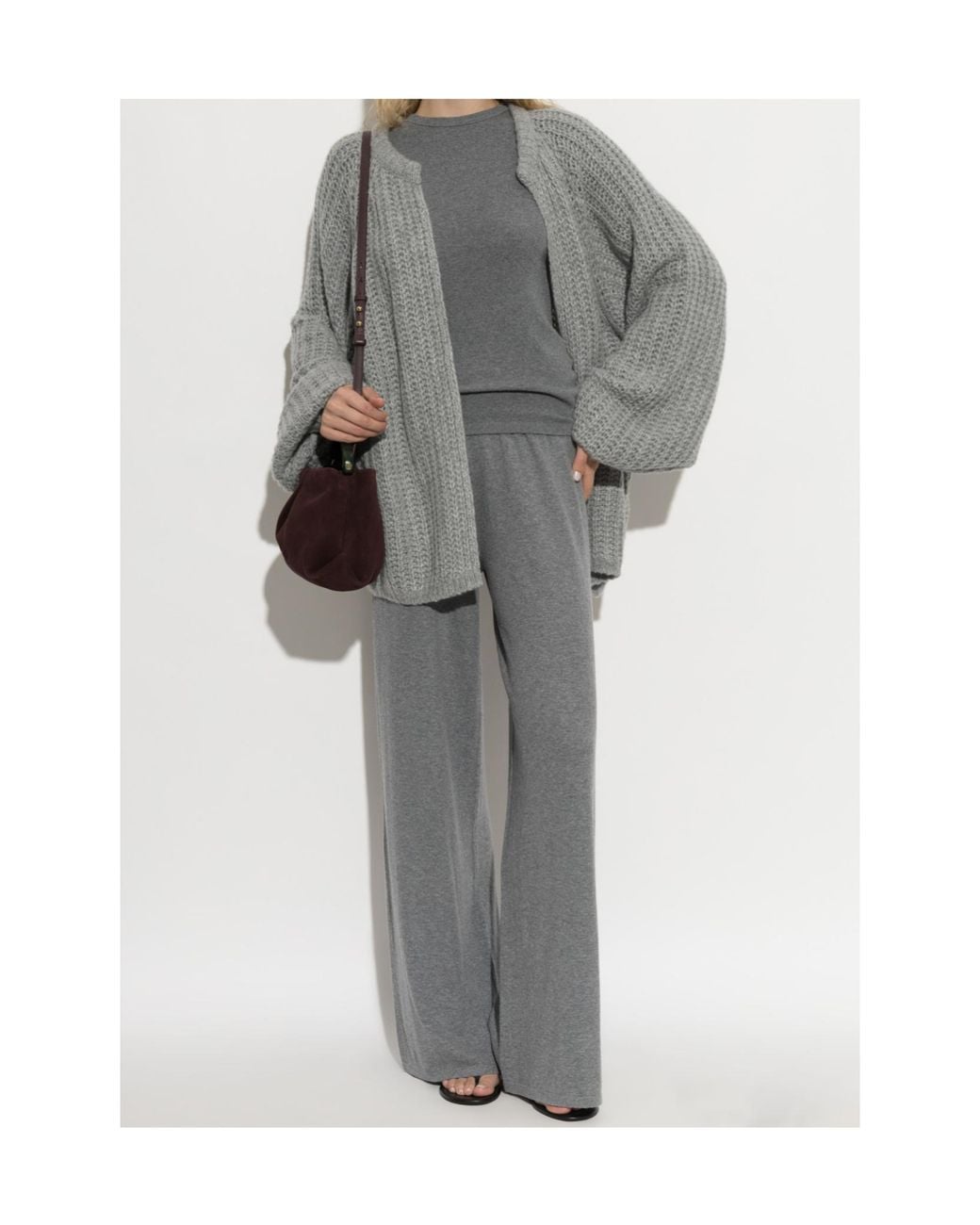 Lisa Yang Gray Vivian Long Sleeve Top