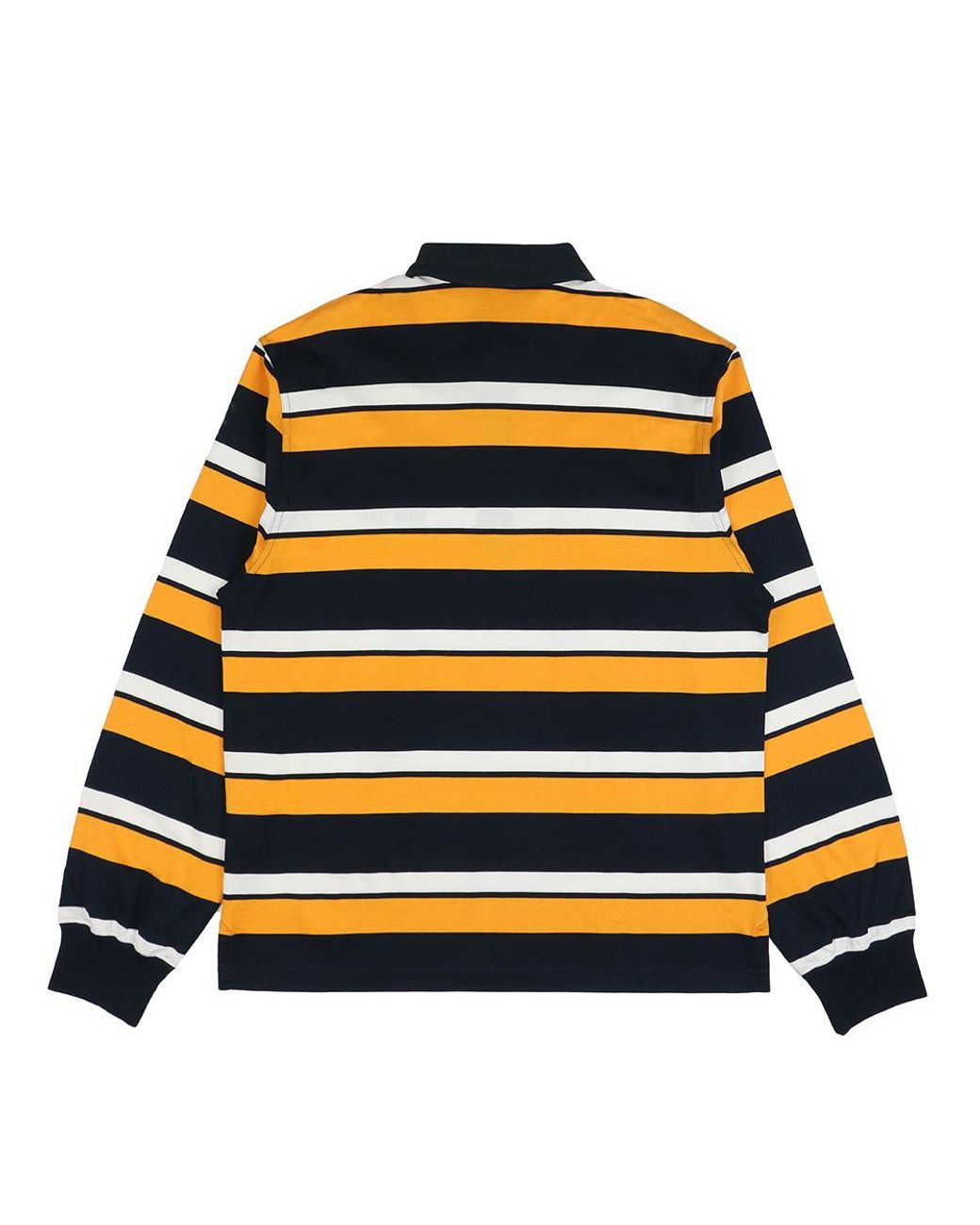 Paul & Shark Black Striped Long-Sleeved Polo Shirt for men