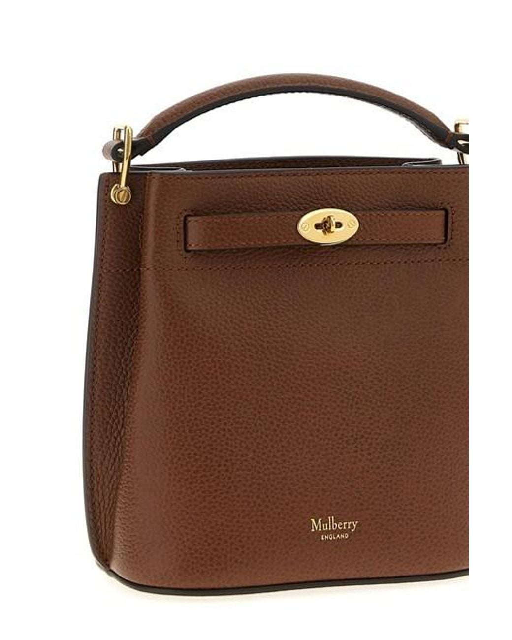 Mulberry Brown Islington Top Handle Mini Bucket Bag for men
