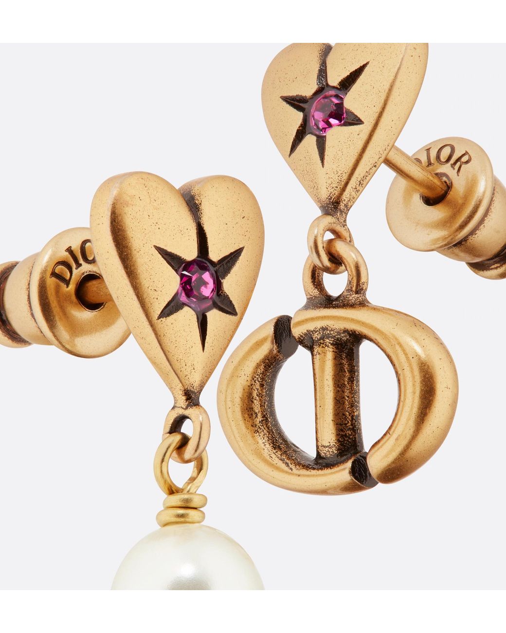 Dior Metallic Lucky Charms Earrings