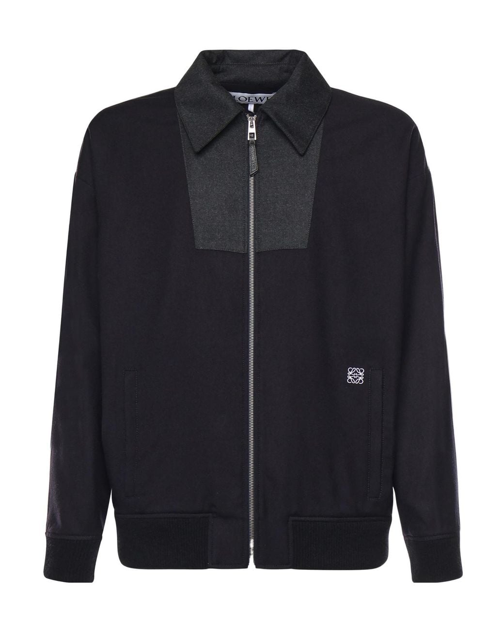 Loewe Blue Wool-Blend Track Jacket for men