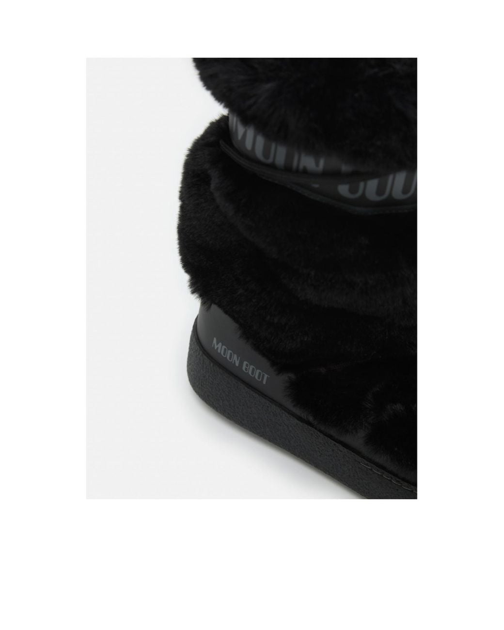 Moon Boot Black Ltrack Faux-Fur High Boots