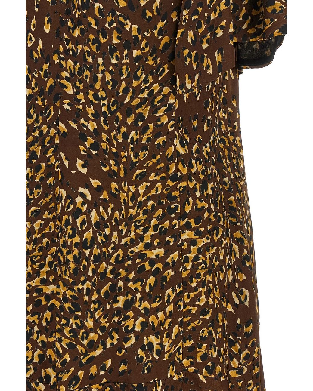 Twinset Natural Animal Print High-Neck Dress