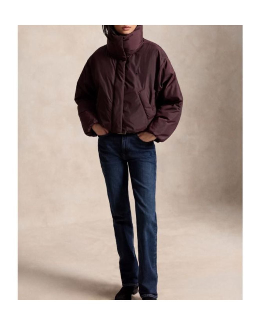 Polo Ralph Lauren Purple Long-Sleeved Down Jacket