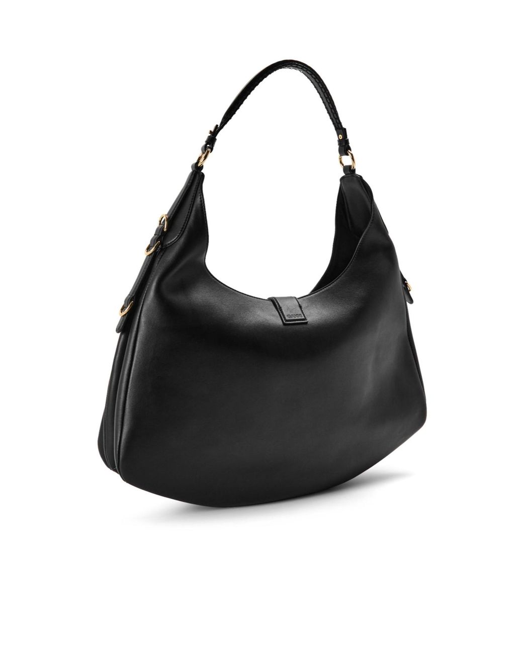 Ganni Black Simple Single-Shoulder Bag