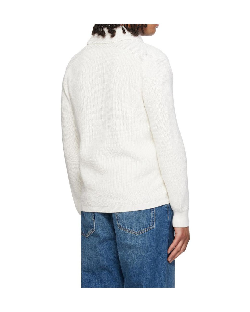 Polo Ralph Lauren Blue Shawl Collar Knit Cardigan for men