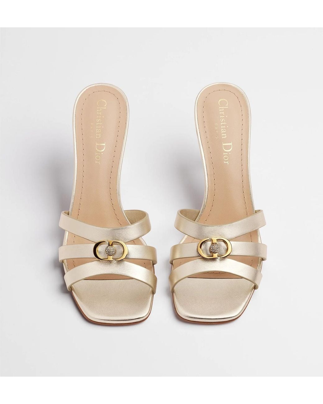 Dior Natural Or 30M Heeled Slide