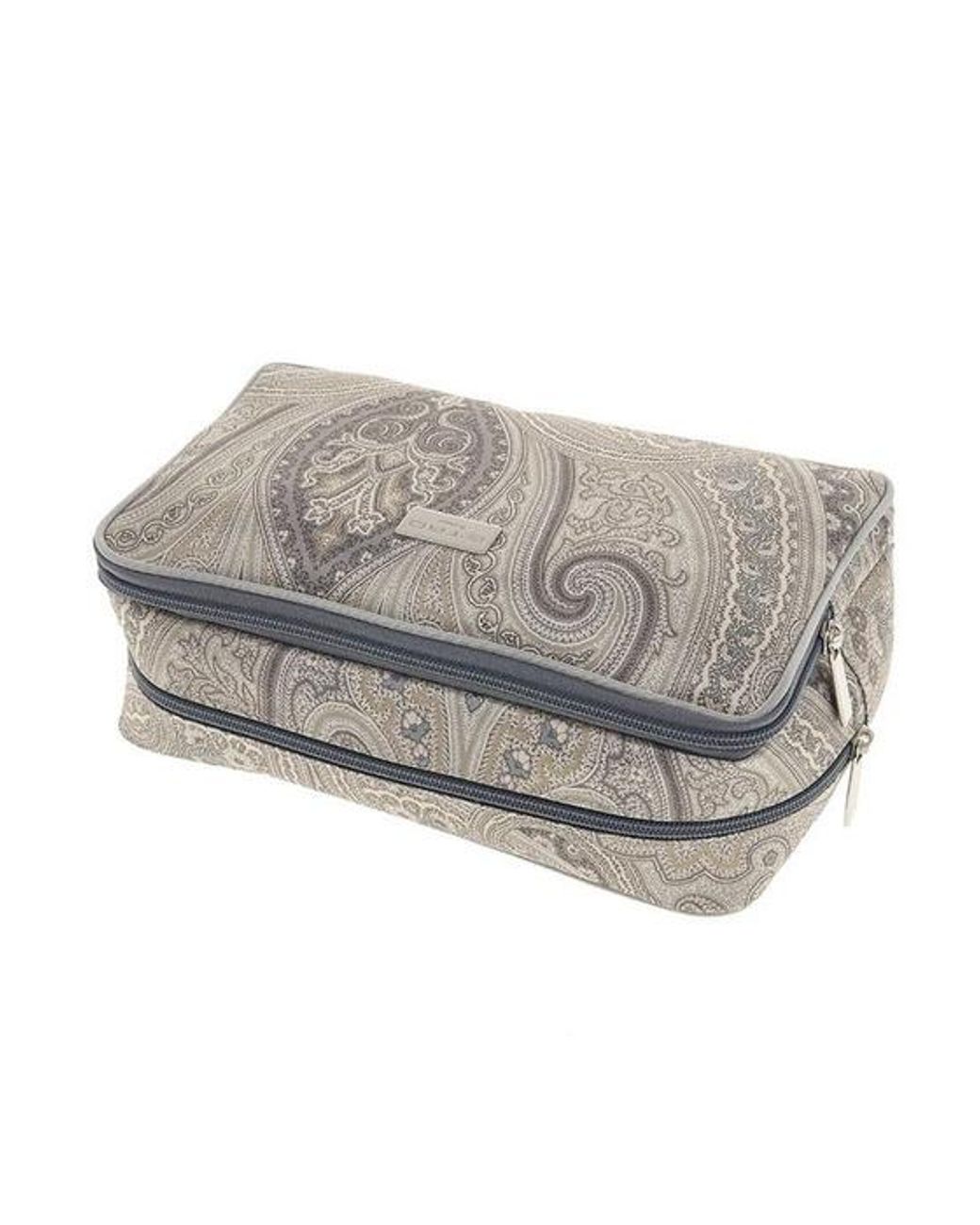 Etro Gray Logo Clutch
