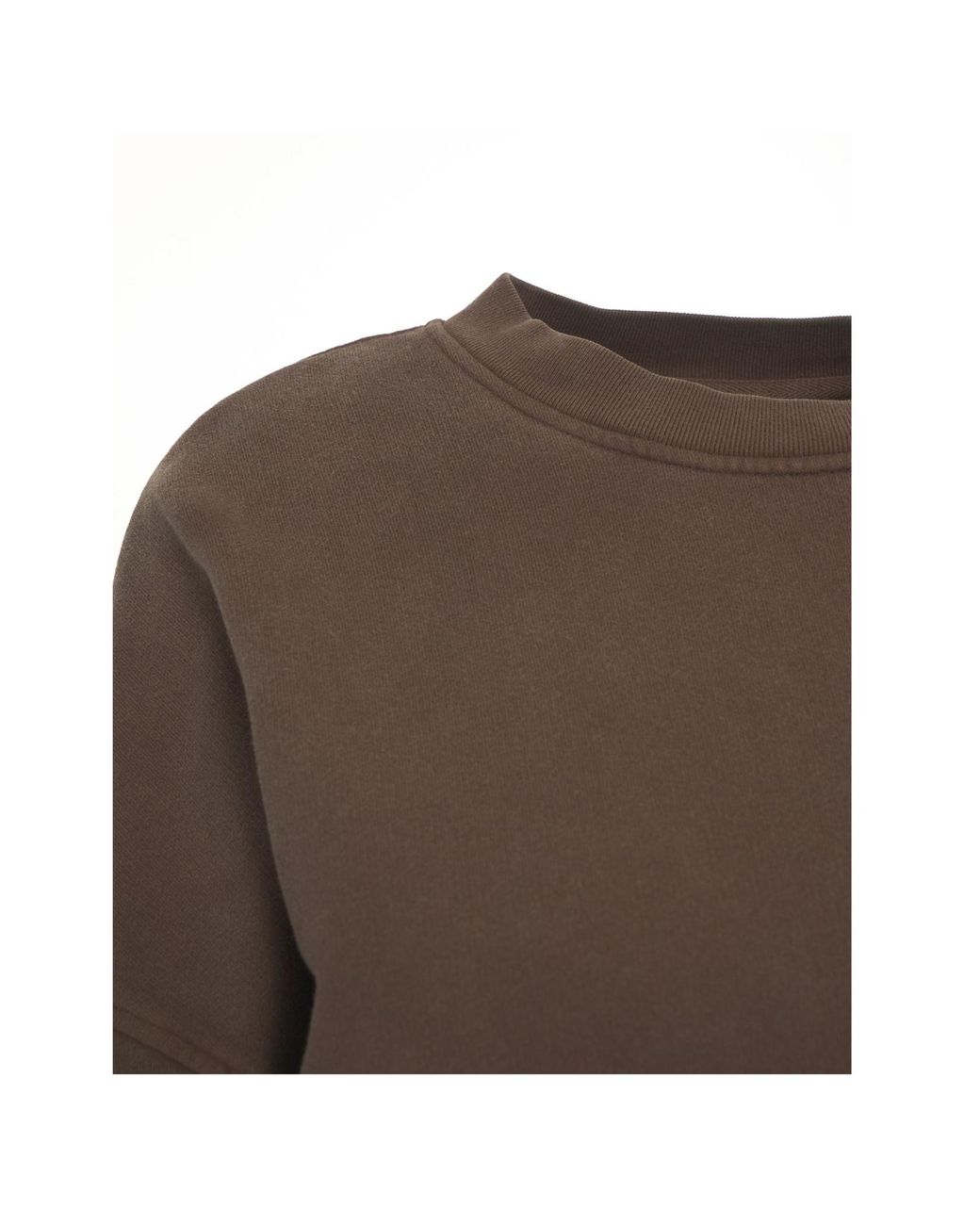 American Vintage Brown Plizzy Logo Sweatshirt