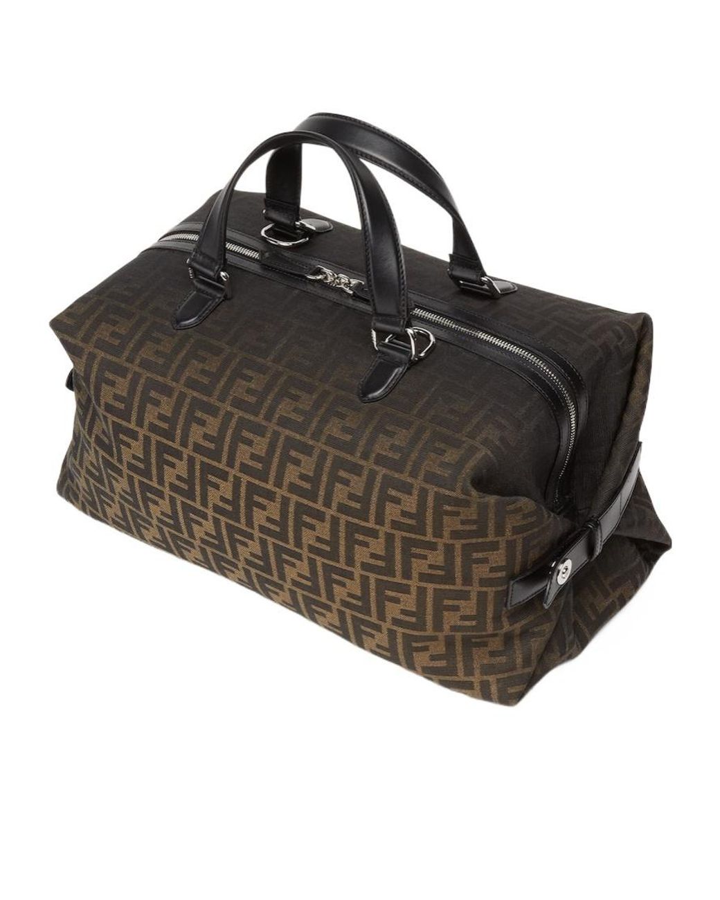Fendi Brown Ff Eclissi Siesta Medium Travel Bag for men