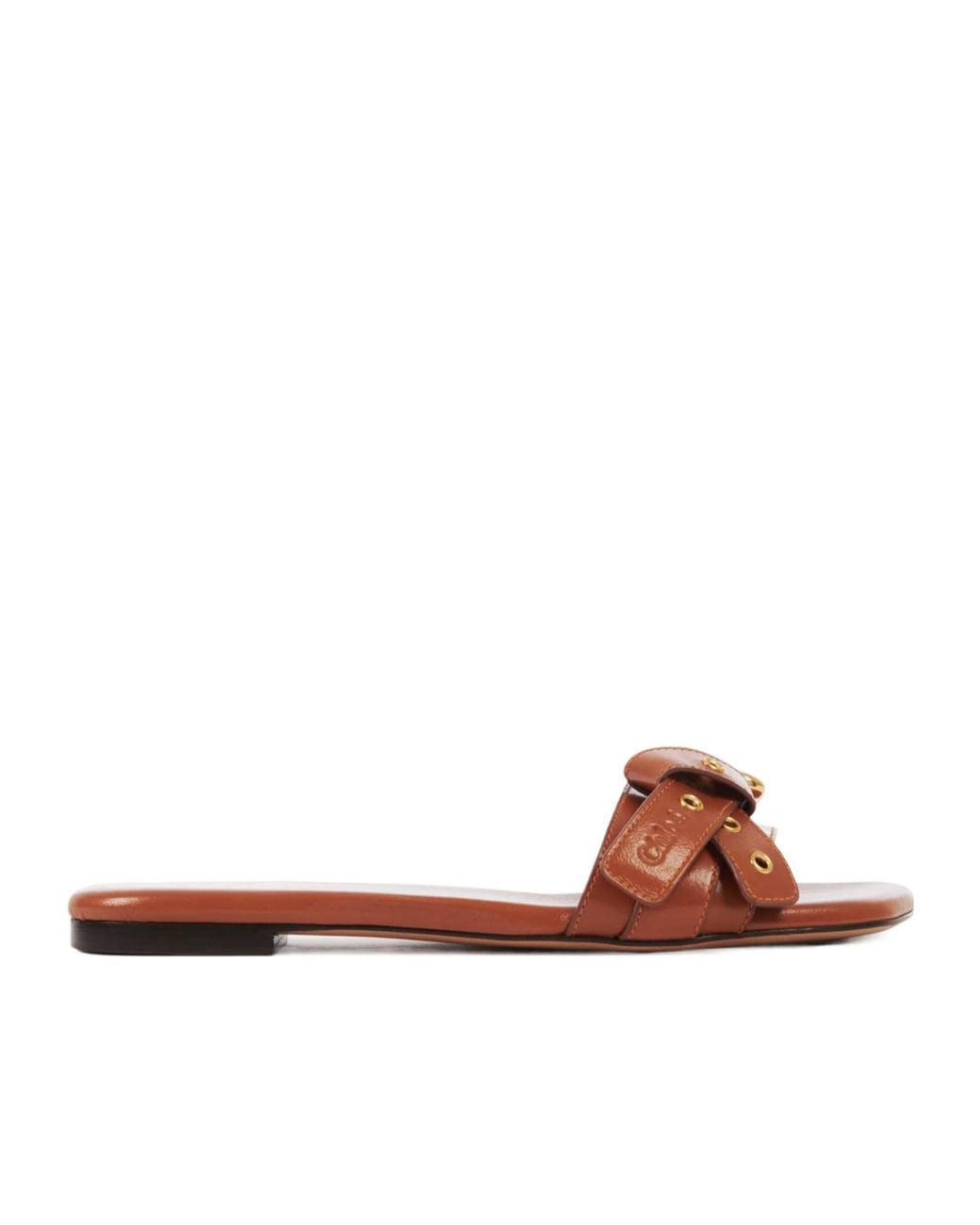 Chloé Brown Chloé Mae Knot-Detailed Slides