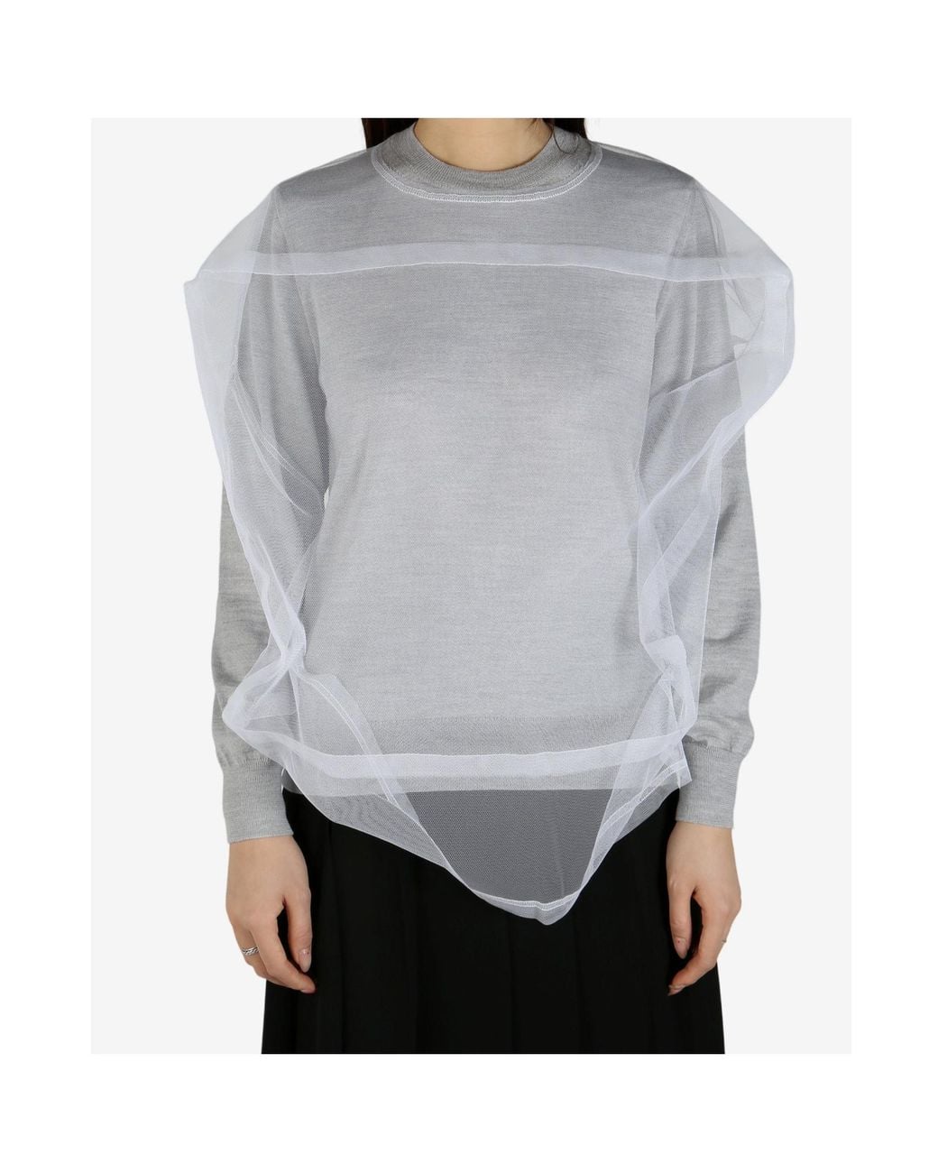 Comme des Garçons Gray Layered Sweatshirt