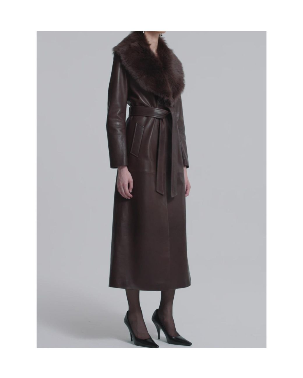 Nour Hammour Black Long-Sleeved Coat